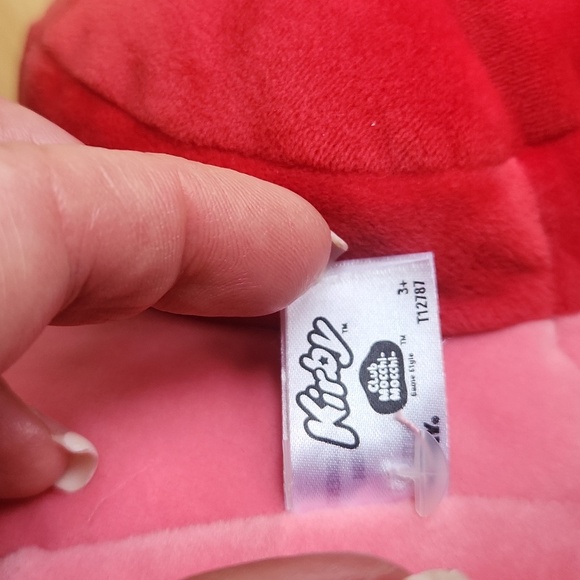 Large Nintendo Video Game Character Kirby Heart Pink Plush Toy 15" - Picture 7 of 15